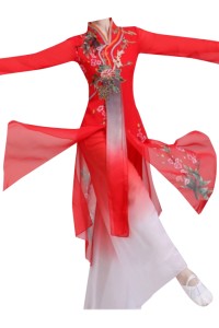 Design classical performance costumes, elegant Chinese style folk dance costumes, kite dance umbrella dance fan dance performance costumes SKDO004 detail view-1